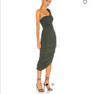 Montreal Dress in Moss Green